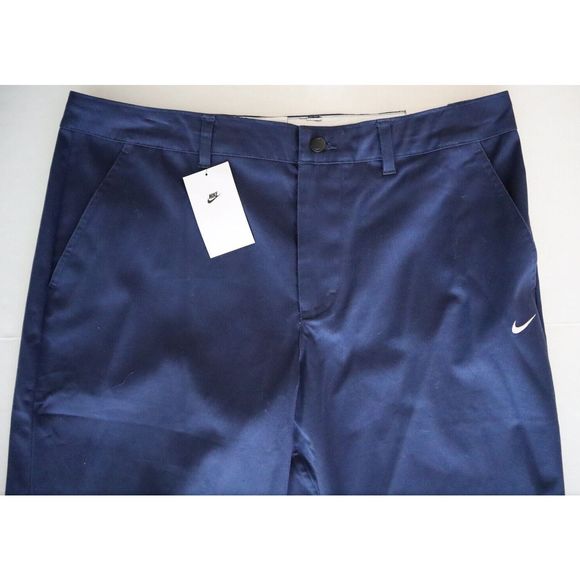 Nike DX6027 410 Men's Sz 38 Navy Blue Life Unlined Cotton Chino Pants - Picture 5 of 8